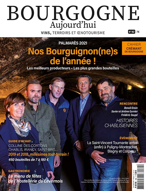 Couverture Bourgogne Aujourd'hui N°162 - Meilleurs producteurs de l'année