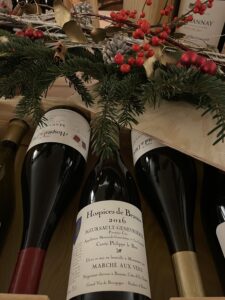 Les vins servis au repas de la Paulée de Noël du Château de Marsannay 
